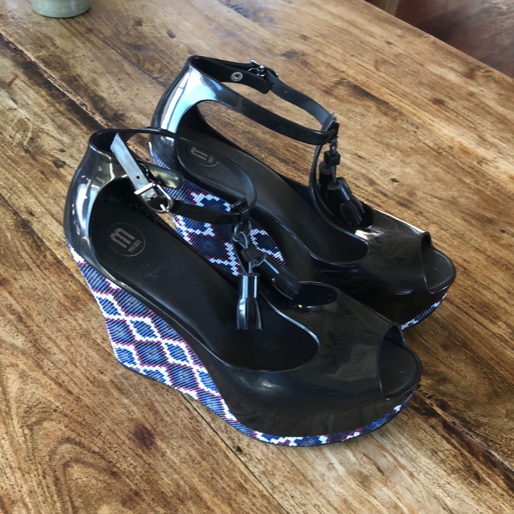 Melissa jelly platform wedges